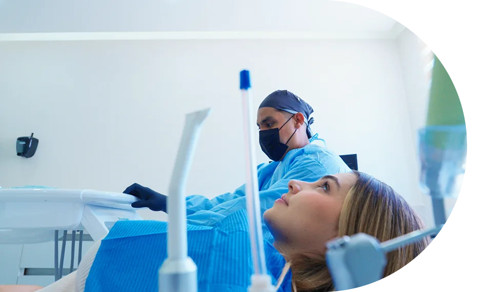 Teeth whitening treatment in Puerto Vallarta, offering brighter, whiter smiles