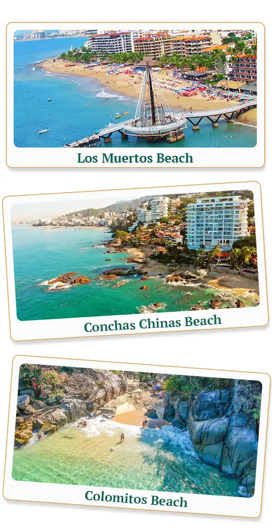 Stunning beaches in Puerto Vallarta, an ideal place to relax and enjoy while receiving dental care