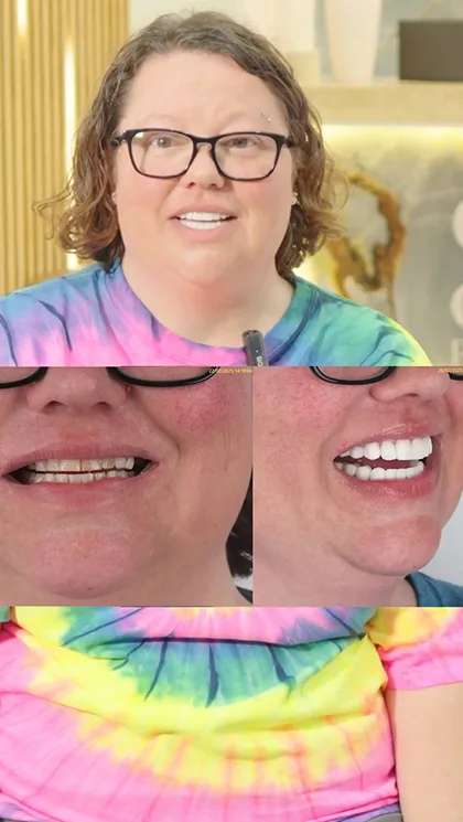 Illustration showing a nervous patient being comforted in a modern dental clinic in Puerto Vallarta.